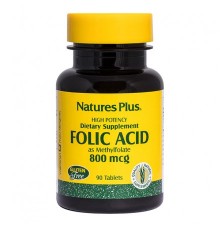 Nature's Plus Folic Acid 800mcg 90tabs